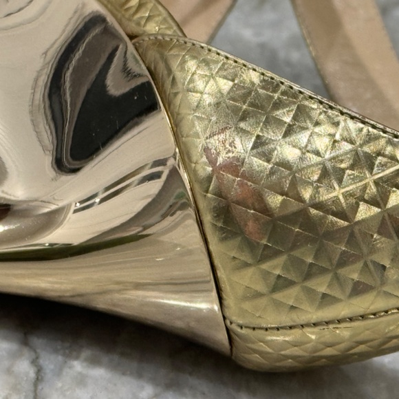 Jimmy Choo gold wedge - Picture 6 of 7